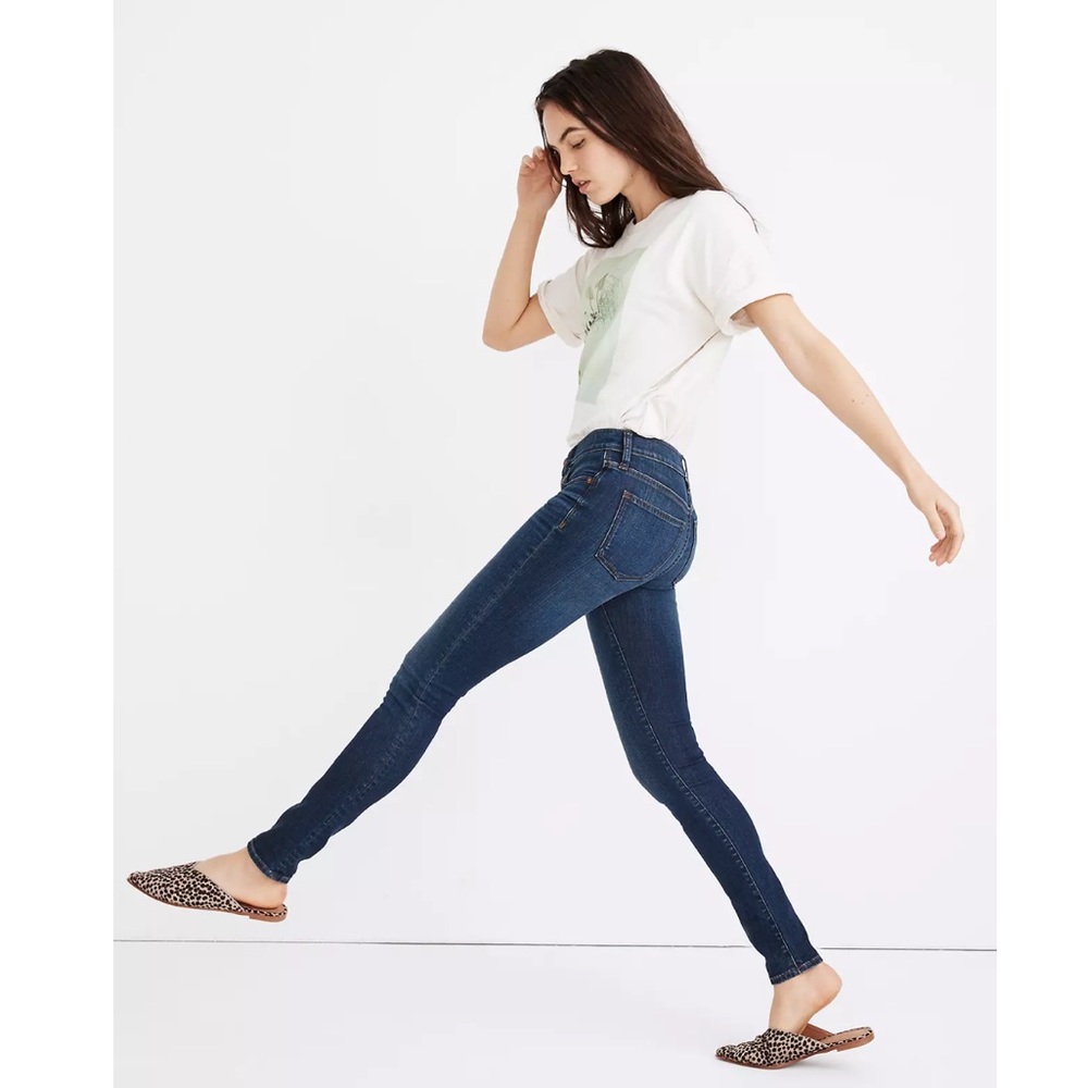 Madewell 8” skinny jeans size 28 riverdale wash